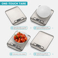 Digital kitchen scale designed to weigh ingredients up to 11 pounds