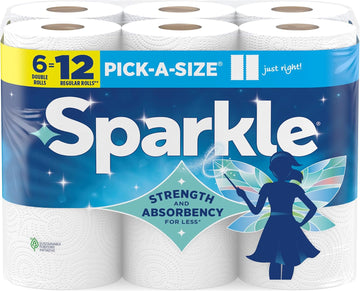 2-Ply Pick-a-Size Paper Towels – 6 Double Rolls, 660 Sheets