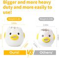 Ceramic egg separator with a beak-shaped spout for draining egg whites