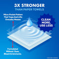 Multi-surface cleaning wipes for compatible household hard surfaces