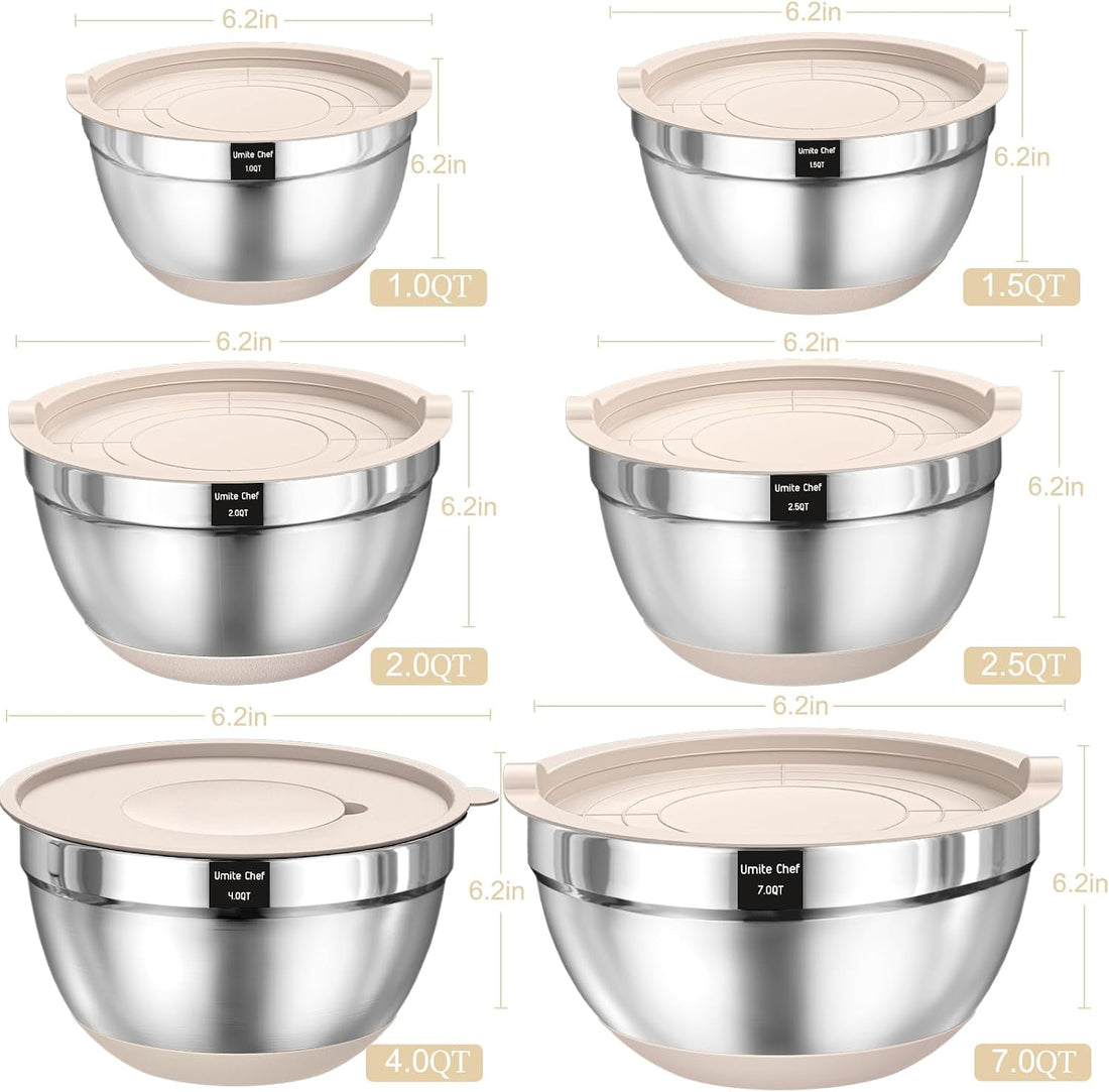 Stainless Steel Mixing Bowls, Mixing Bowl Set, Mixing Bowls with Lids, Nesting Mixing Bowls, Kitchen Gadgets, Kitchen Utensils, Food Preparation Tools, Baking Bowls, Salad Mixing Bowls, Grater Attachments, Kitchen Prep Bowls, Food Storage Bowls, Airtight Bowl Lids, Non Slip Mixing Bowls, Multi Piece Kitchen Set, Stainless Steel Bowls, Cooking Accessories, Baking Essentials, Meal Prep Tools, Vegetable Grater, Slicing Attachments, Kitchen Organization, Food Prep Accessories, Home Kitchen Essentials, Mixing an