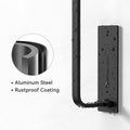 Wall-mounted paper towel rack for keeping rolls within easy reach