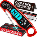 Digital instant-read meat thermometer for checking food temperatures