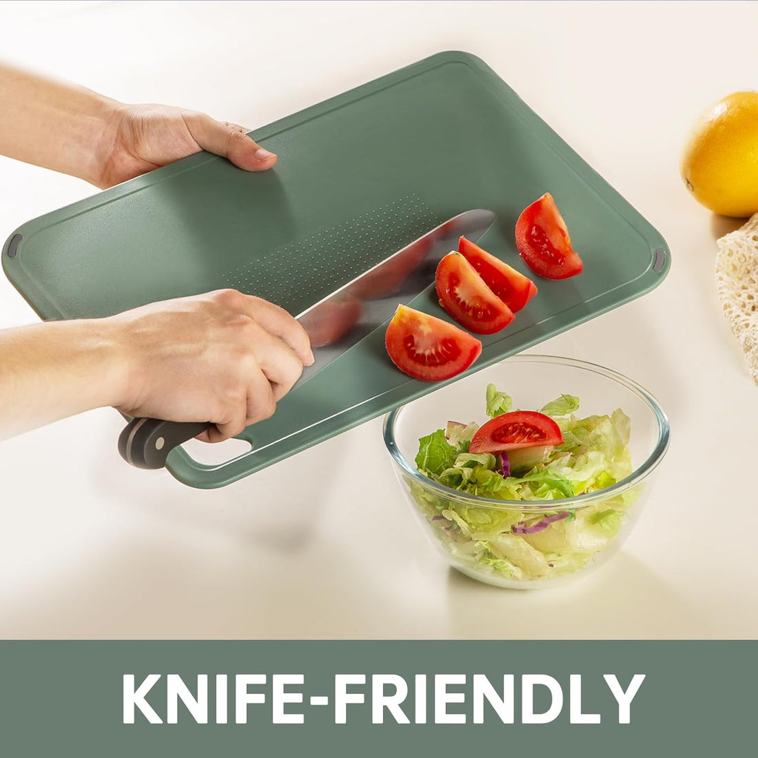 Three-piece cutting board set for everyday kitchen food preparation