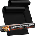 Two-piece reusable oven liner set for easier kitchen cleanup