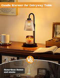 Flame-free candle warming lamp for scented jar candles