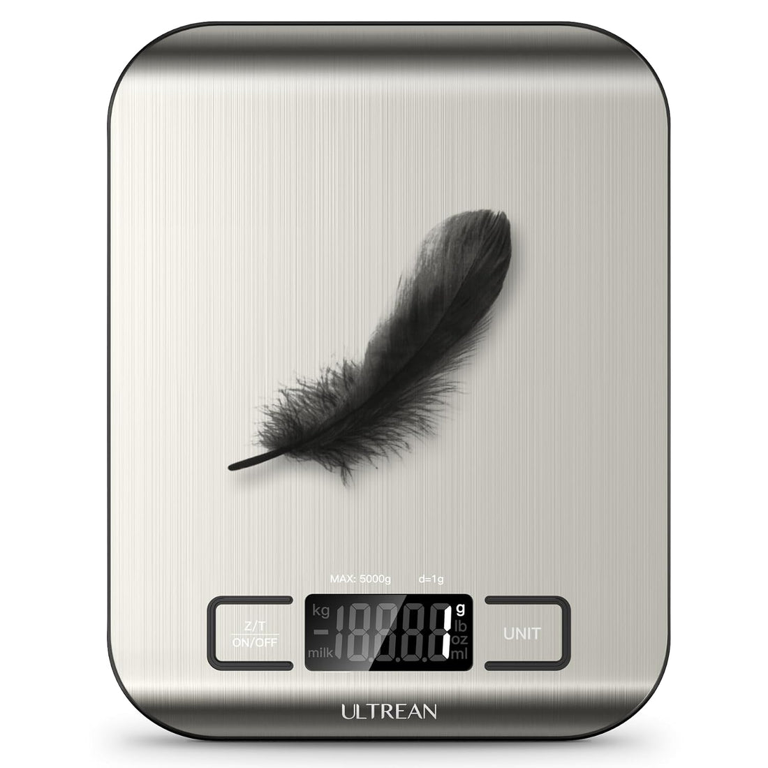 Digital kitchen scale for weighing baking and cooking ingredients
