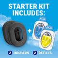 Fresh Lemon scented refill for a trash can odor-fighting holder