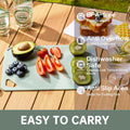 Large cutting boards for chopping and preparing kitchen ingredients