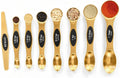Magnetic measuring spoon set organized for compact kitchen drawer storage
