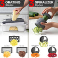 Mandoline slicer for preparing thin cucumber slices