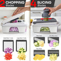 Kitchen vegetable chopper designed for dicing red onions