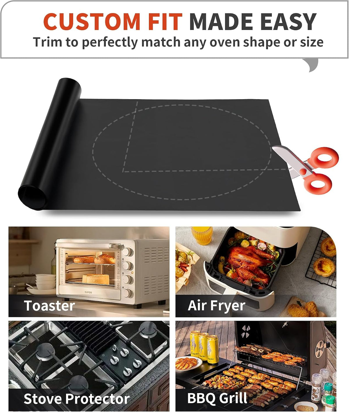 Reusable oven mats as part of everyday kitchen cleaning essentials