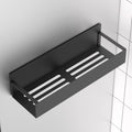 Wall-mounted organizer displaying seasoning jars for convenient cooking access